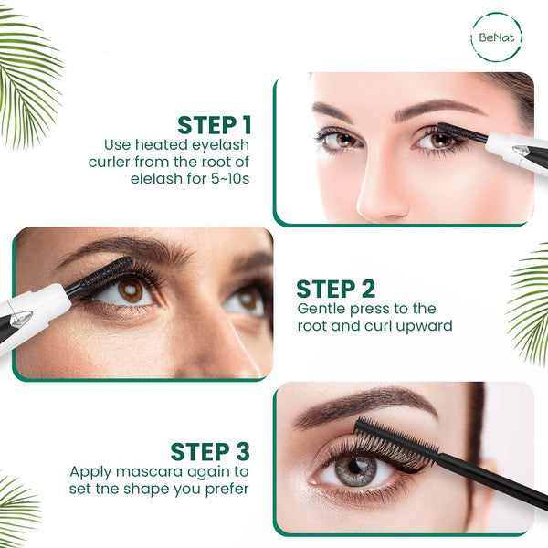 Electric Eyelash Curler White One Size by BeNat | Fleurcouture