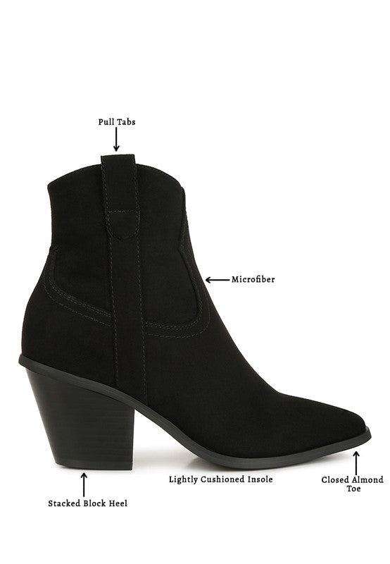 Elettra Ankle Length Cowboy Boots by Rag Company | Fleurcouture
