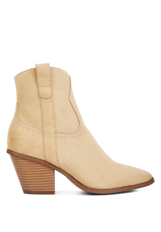 Elettra Ankle Length Cowboy Boots by Rag Company | Fleurcouture