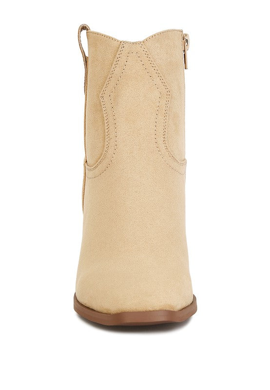 Elettra Ankle Length Cowboy Boots by Rag Company | Fleurcouture