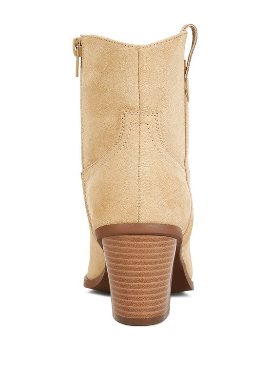 Elettra Ankle Length Cowboy Boots by Rag Company | Fleurcouture