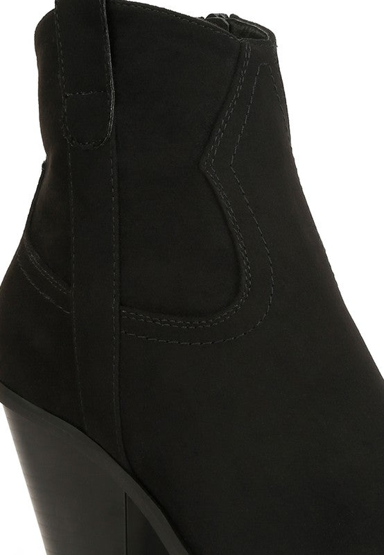 Elettra Ankle Length Cowboy Boots by Rag Company | Fleurcouture