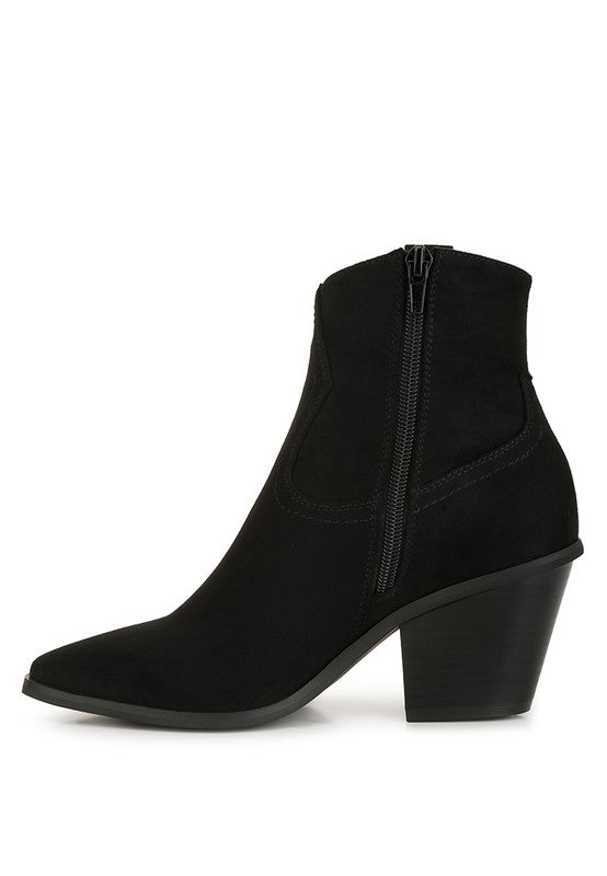 Elettra Ankle Length Cowboy Boots by Rag Company | Fleurcouture