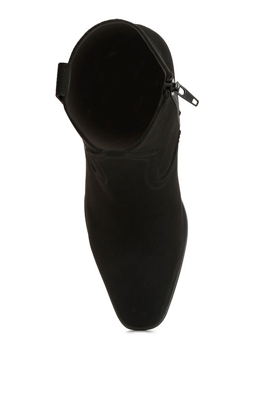 Elettra Ankle Length Cowboy Boots by Rag Company | Fleurcouture