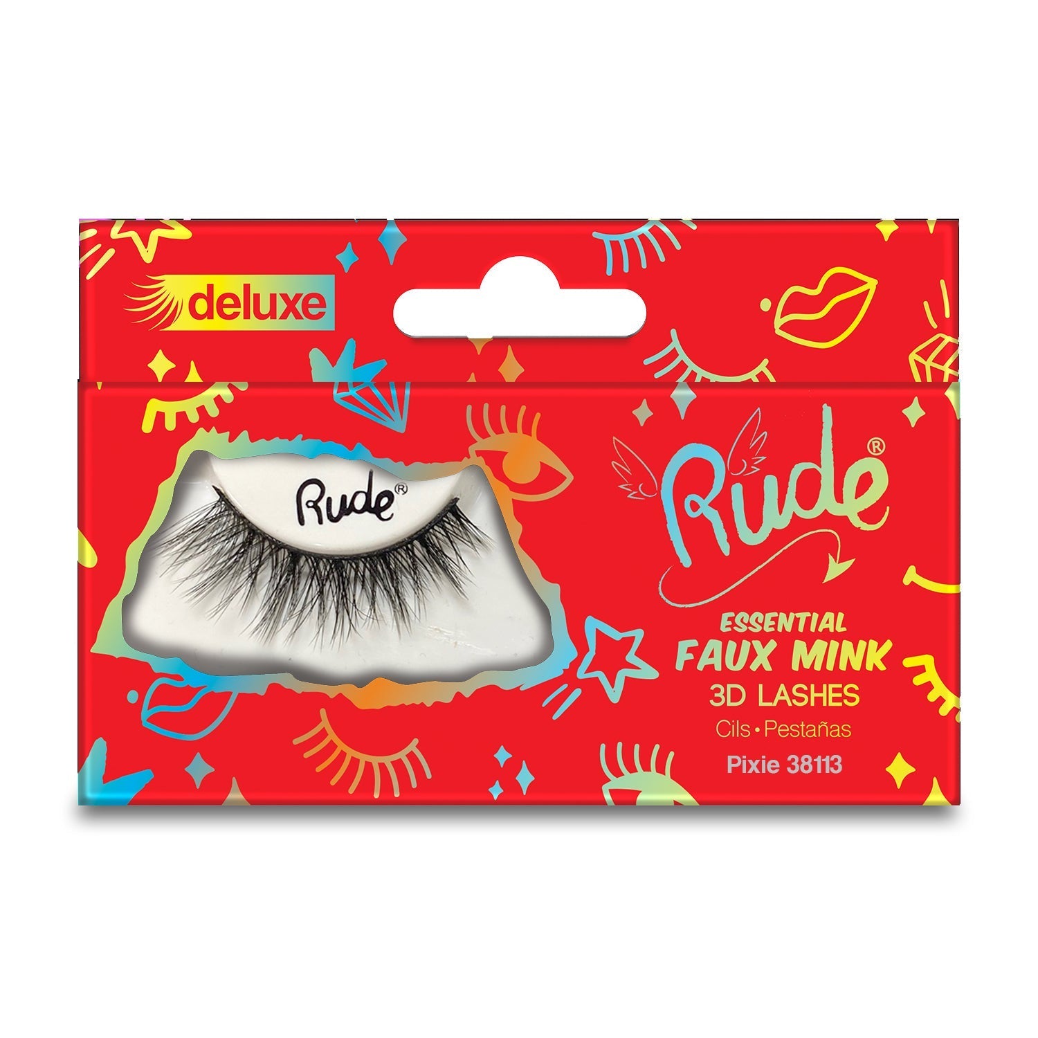 Essential Faux Mink Deluxe 3D Lashes False Eyelashes by Rude Cosmetics | Fleurcouture