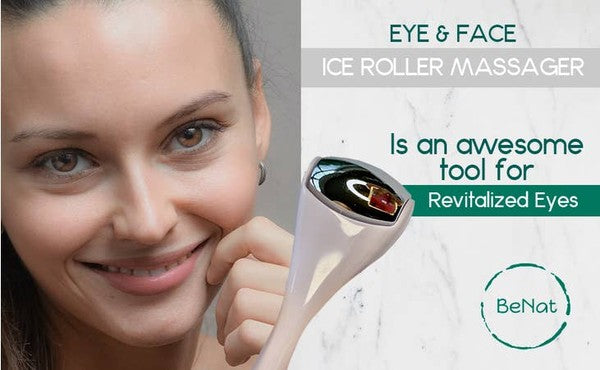 Eye & Face Ice Roller Massager As shown One Size by BeNat | Fleurcouture