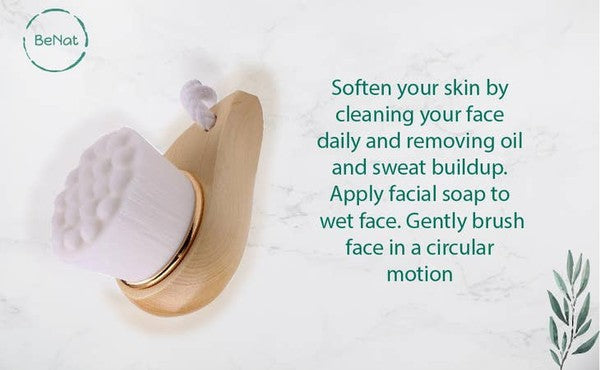 Facial Brush Bamboo Handle As shown One Size by BeNat | Fleurcouture