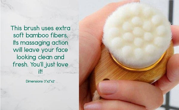 Facial Brush Bamboo Handle As shown One Size by BeNat | Fleurcouture