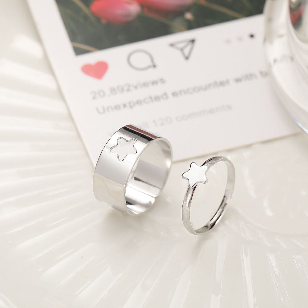 fashion heart alloy plating no inlaid couple No. 8 by Fleurcouture | Fleurcouture