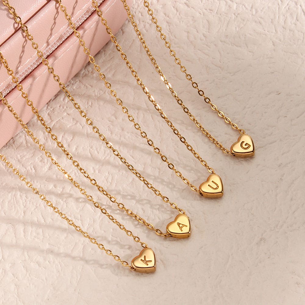 fashion heart stainless steel plating gold plated necklace by Fleurcouture | Fleurcouture