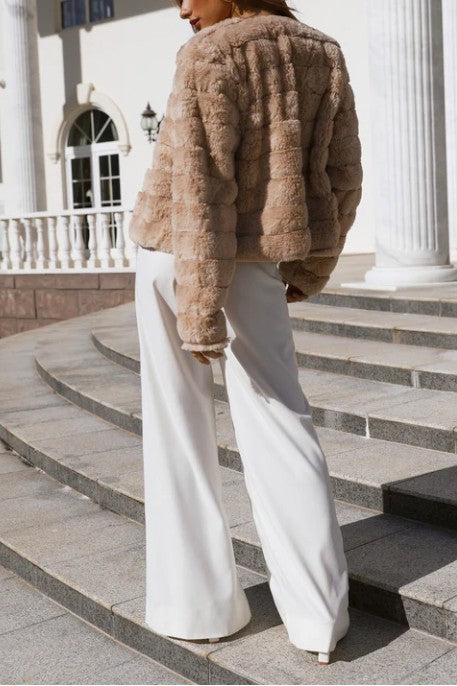 Faux Fur Cop Jacket by One and Only Collective Inc | Fleurcouture