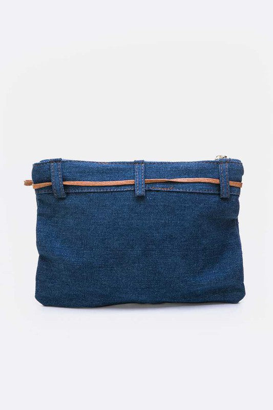 Free Style Convertible Denim Bag Denim O/S by Artini Accessories | Fleurcouture