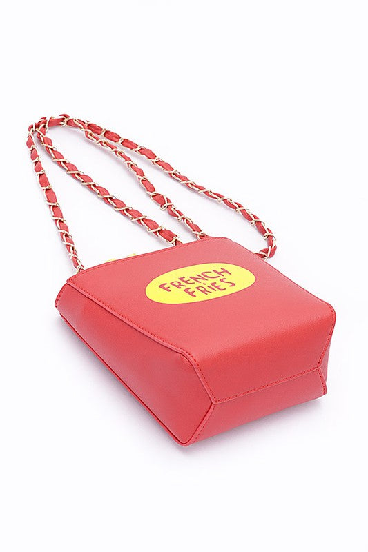 French Fries Crossbody Swing Clutch O/S by Artini Accessories | Fleurcouture