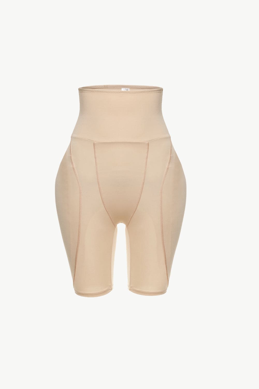 Full Size High Waisted Pull-On Shaping Shorts Apricot S Shorts by Trendsi | Fleurcouture
