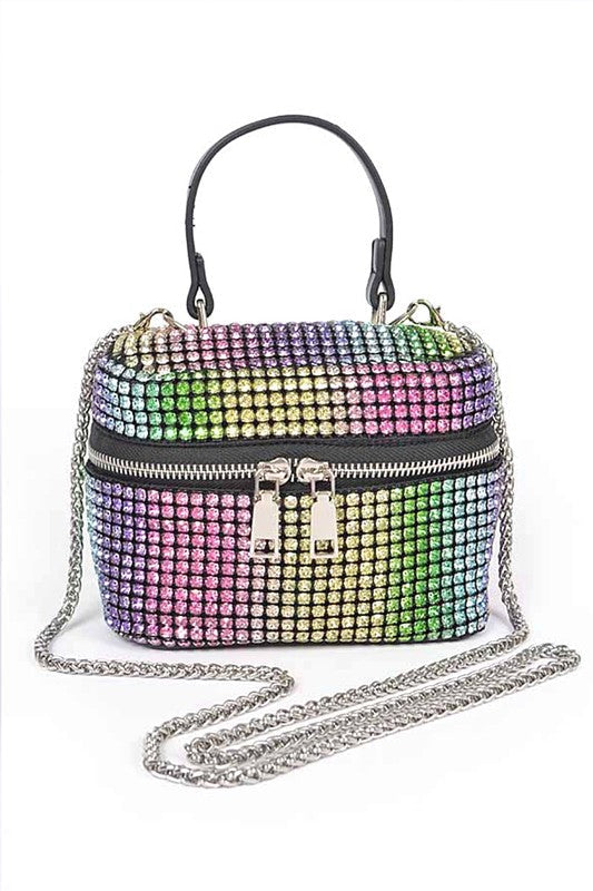 Full Stone Small Vanity Iconic Swing Bag Multi O/S by Artini Accessories | Fleurcouture