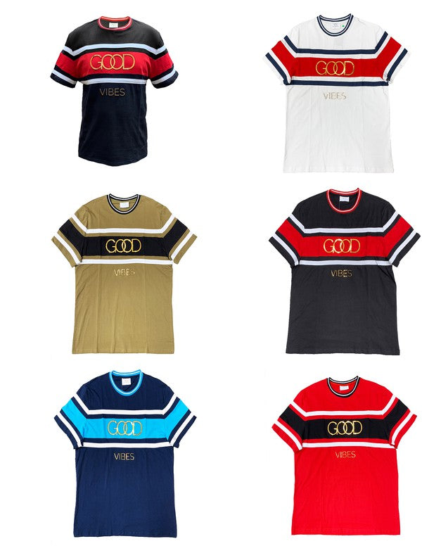 Good Vibes 3D Design Print Gold Foil by WEIV | Fleurcouture