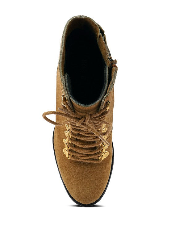 GOOSE-FEATHER Antique High Heeled Ankle Boot by Rag Company | Fleurcouture