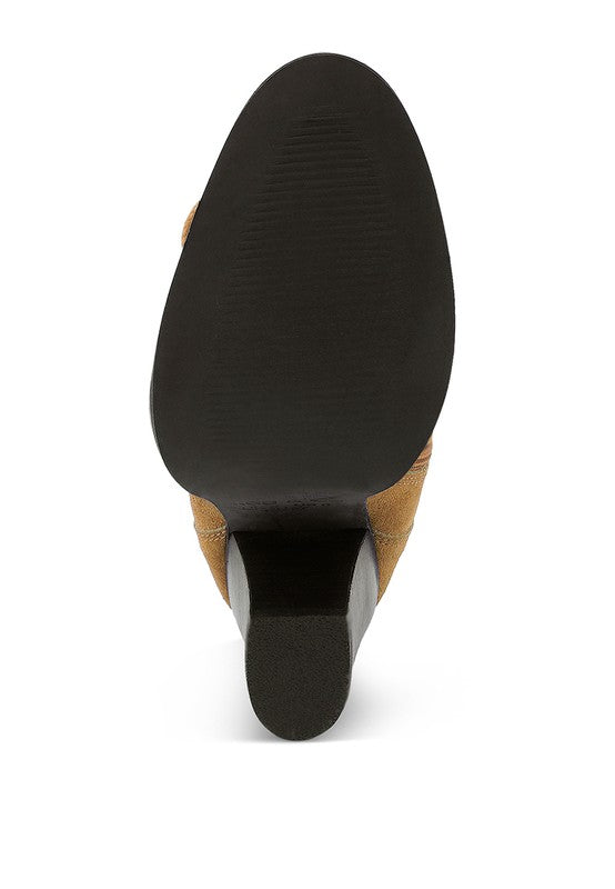 GOOSE-FEATHER Antique High Heeled Ankle Boot by Rag Company | Fleurcouture