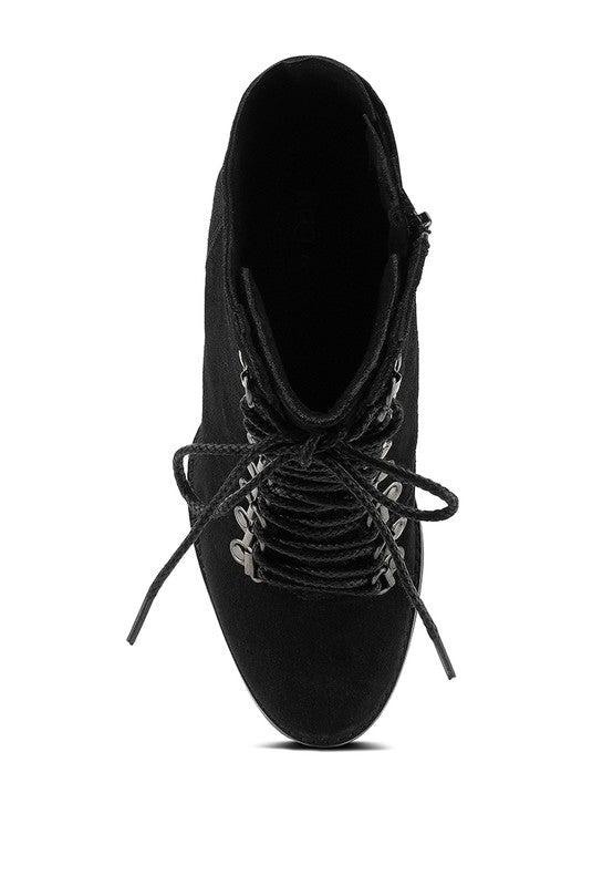 GOOSE-FEATHER Antique High Heeled Ankle Boot by Rag Company | Fleurcouture