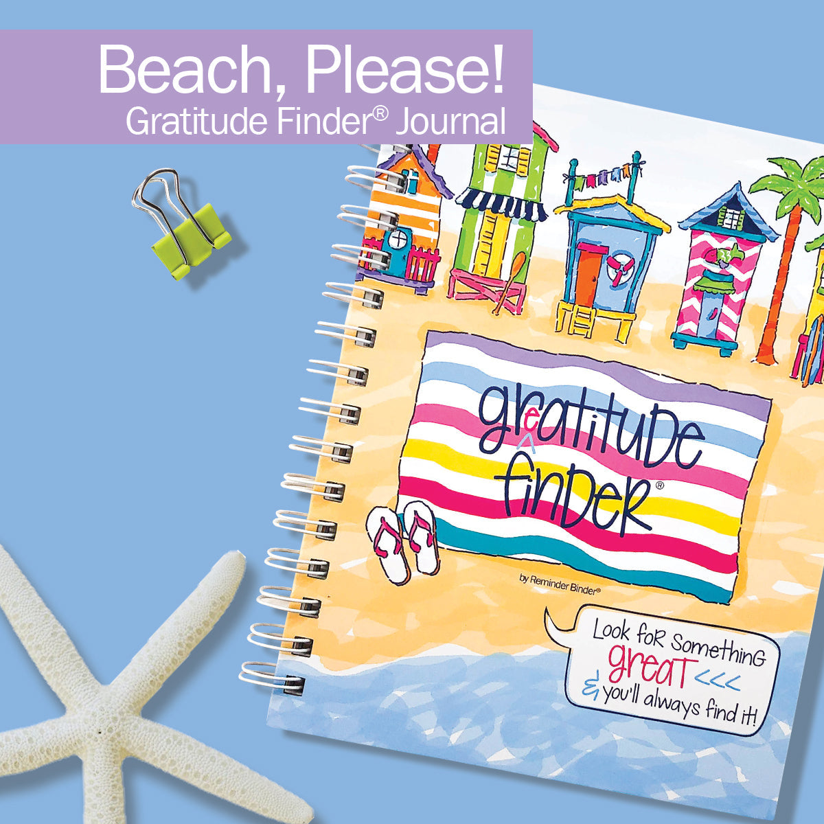 Gratitude Finder® Journals Beach, please! Gratitude by DAS | Fleurcouture