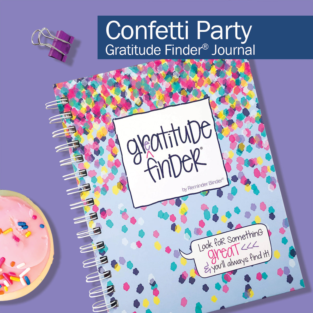 Gratitude Finder® Journals Confetti Party! Gratitude by DAS | Fleurcouture