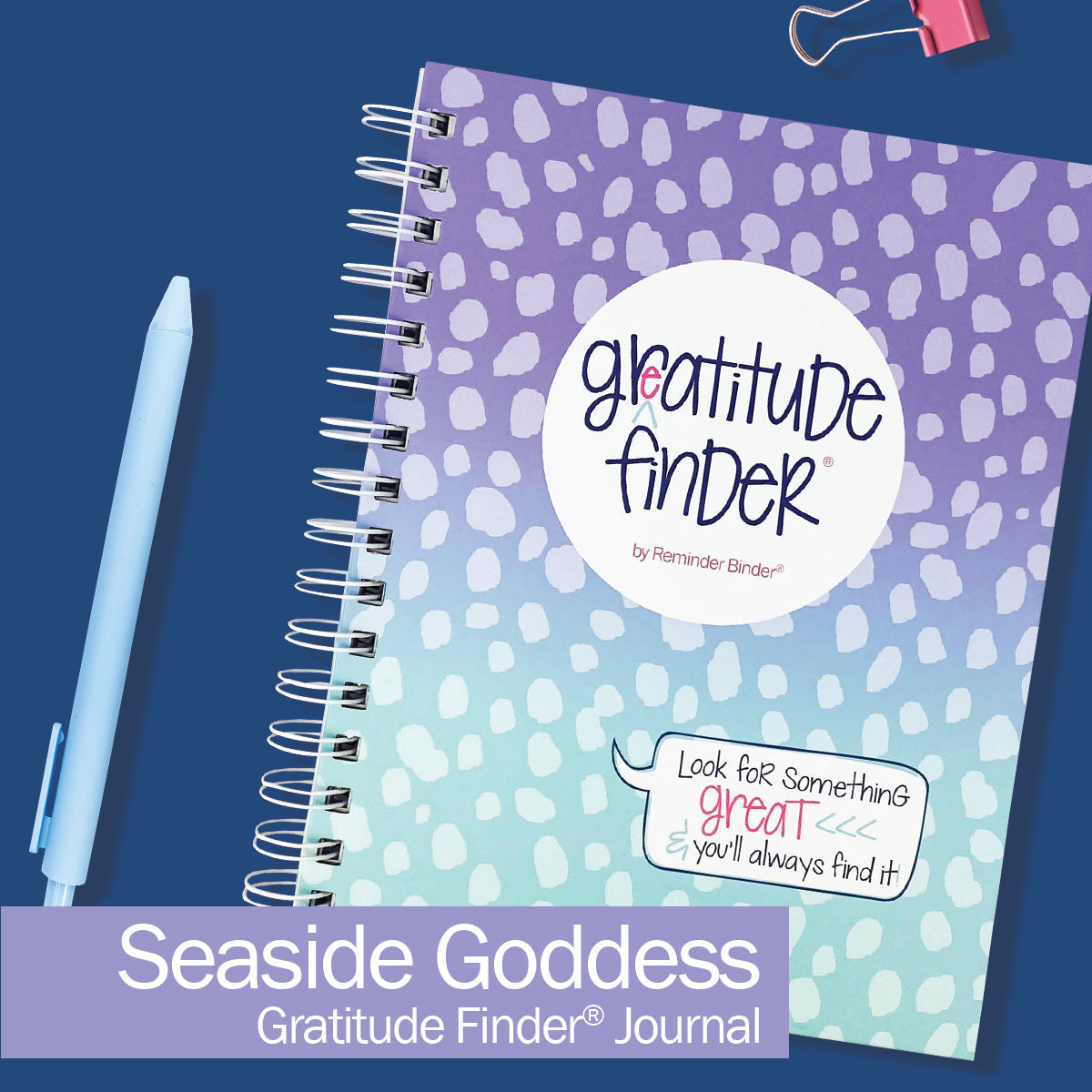 Gratitude Finder® Journals Seaside Goddess Gratitude by DAS | Fleurcouture