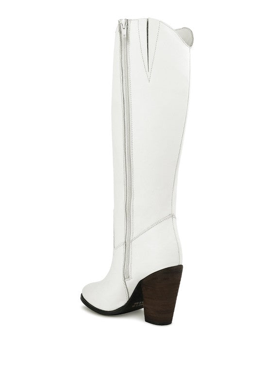GREAT-STORM Suede Leather Calf Boots by Rag Company | Fleurcouture
