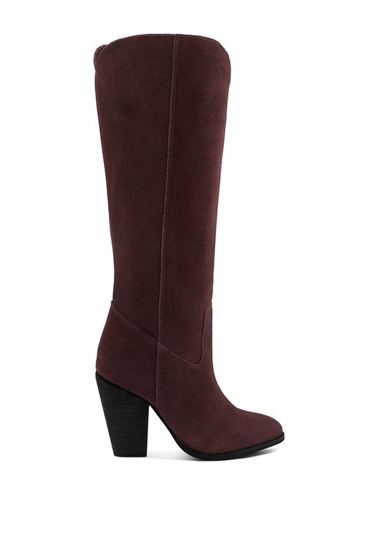 GREAT-STORM Suede Leather Calf Boots by Rag Company | Fleurcouture