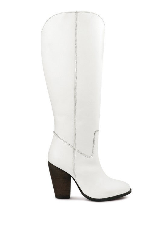 GREAT-STORM Suede Leather Calf Boots by Rag Company | Fleurcouture