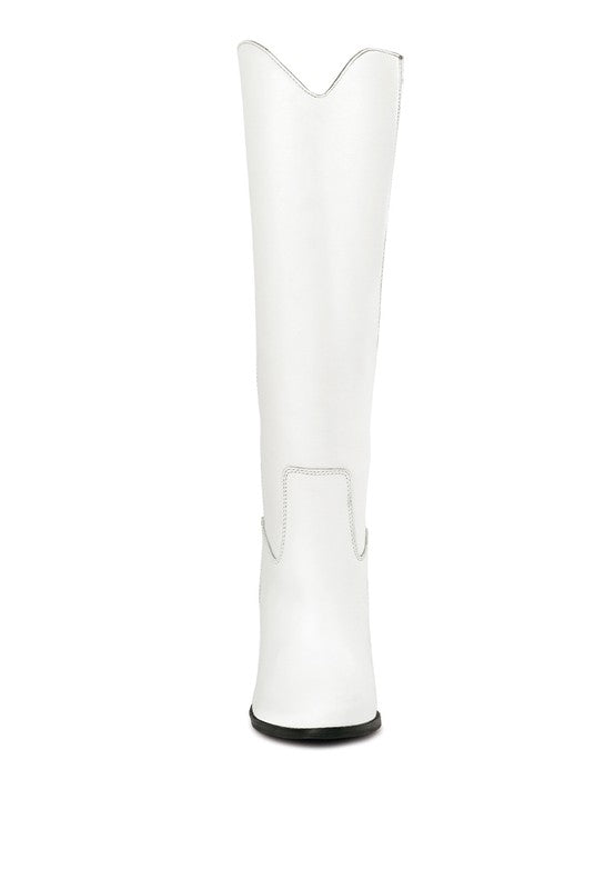 GREAT-STORM Suede Leather Calf Boots by Rag Company | Fleurcouture