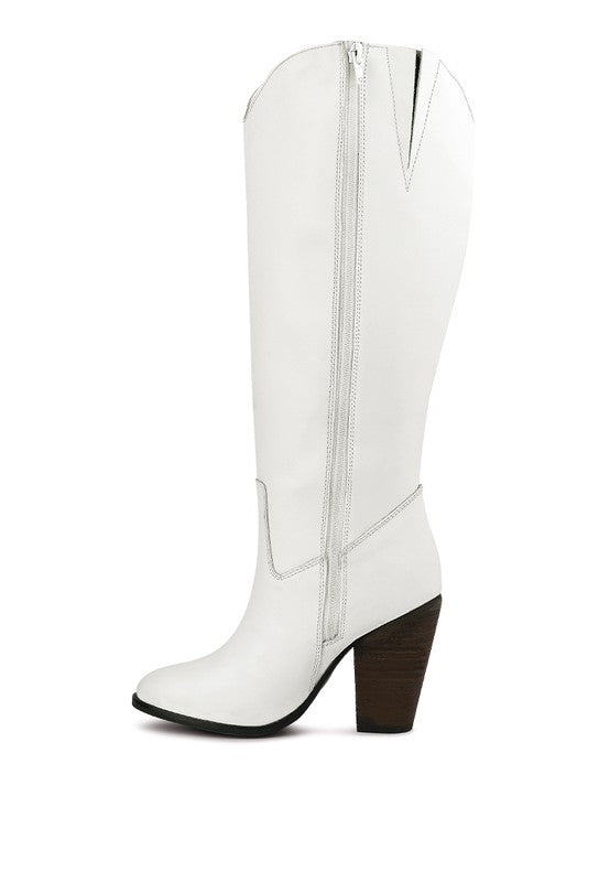 GREAT-STORM Suede Leather Calf Boots by Rag Company | Fleurcouture