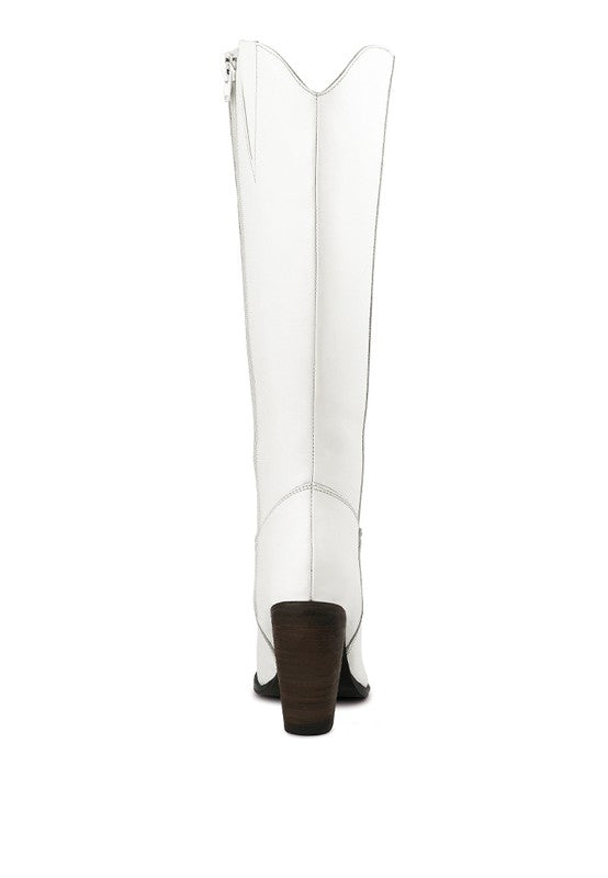 GREAT-STORM Suede Leather Calf Boots by Rag Company | Fleurcouture