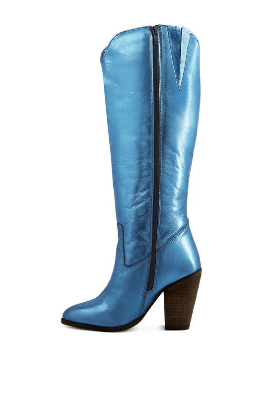 GREAT-STORM Suede Leather Calf Boots by Rag Company | Fleurcouture