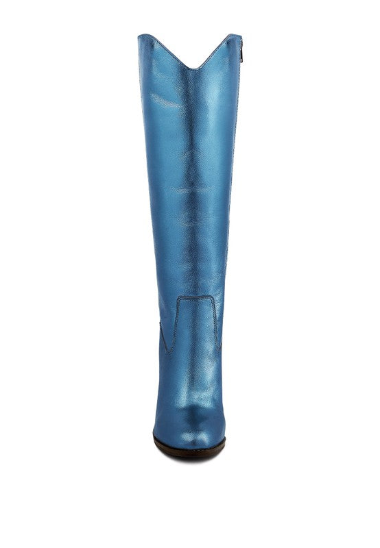 GREAT-STORM Suede Leather Calf Boots by Rag Company | Fleurcouture