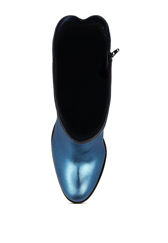 GREAT-STORM Suede Leather Calf Boots by Rag Company | Fleurcouture