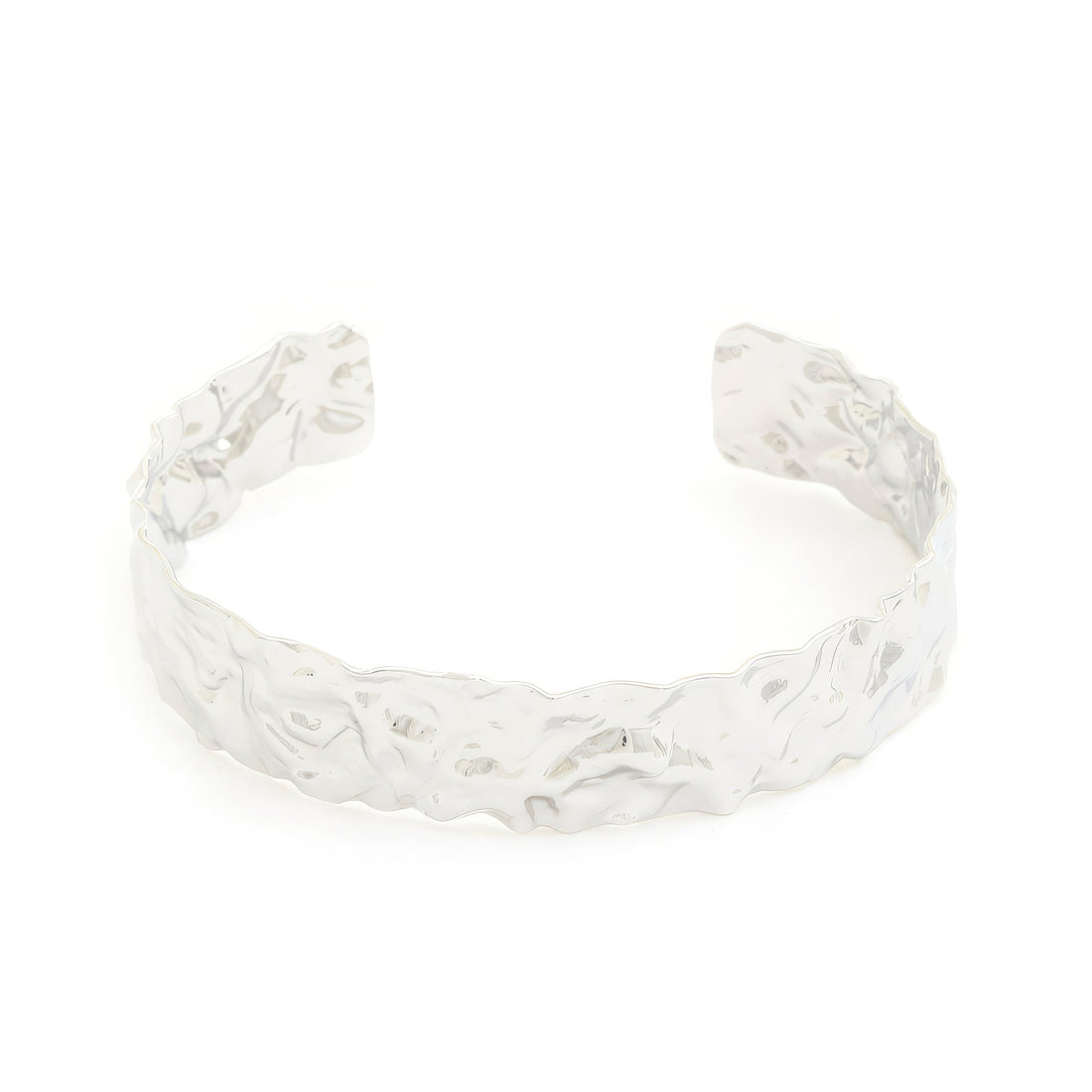 Hammered Metal Cuff Bracelet by Fleurcouture | Fleurcouture