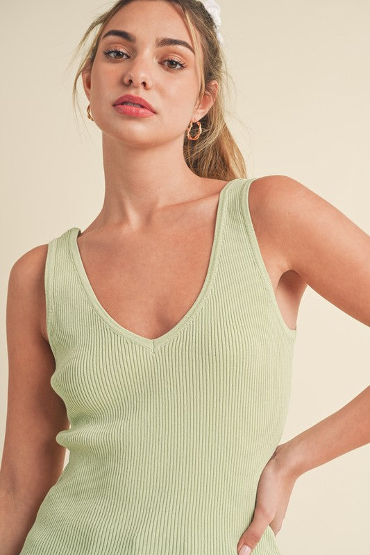 Hedi Knit Tank S by Aemi + Co | Fleurcouture