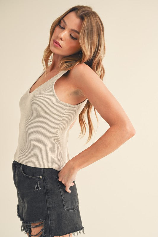 Hedi Knit Tank S by Aemi + Co | Fleurcouture