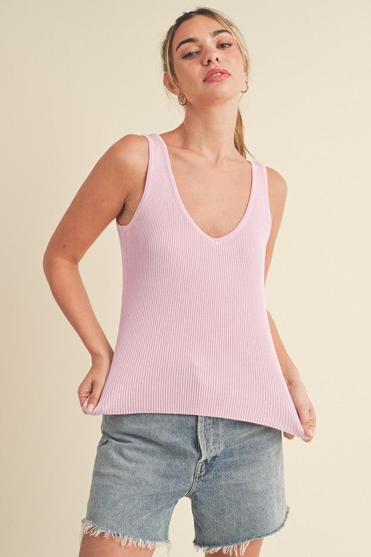 Hedi Knit Tank S by Aemi + Co | Fleurcouture