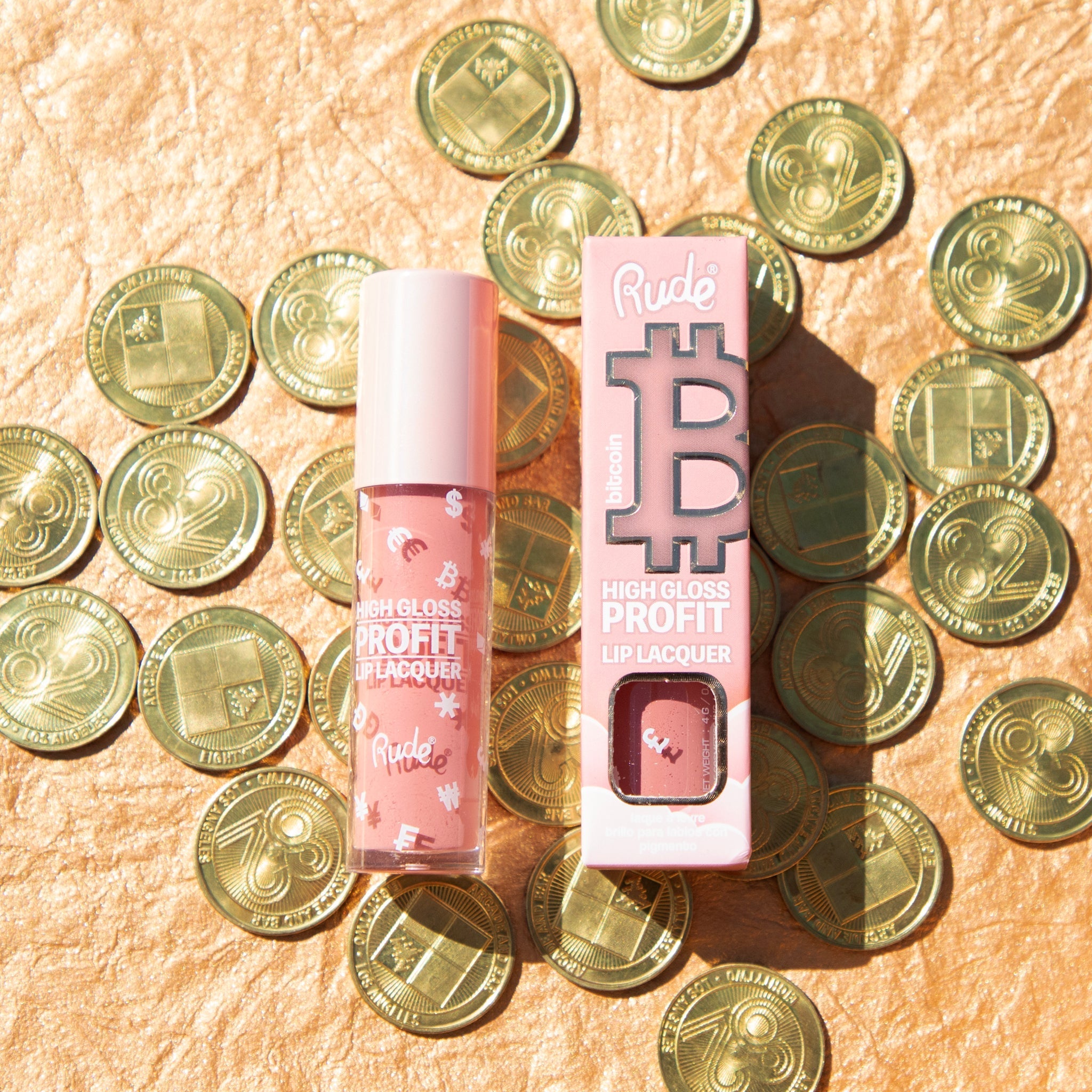 High Gloss Profit Lip Lacquer Bitcoin Lip Gloss by Rude Cosmetics | Fleurcouture