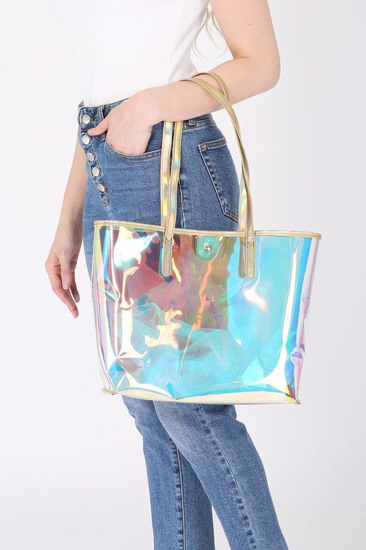 HIGH QUALITY CLEAR PVC BAG MULTI Os by Bella Chic | Fleurcouture