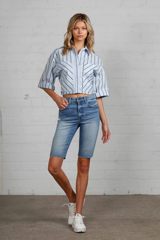 HIGH RISE BIKE SHORTS DARK by Insane Gene | Fleurcouture