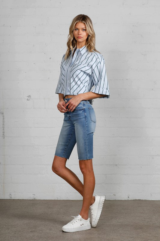 HIGH RISE BIKE SHORTS DARK by Insane Gene | Fleurcouture