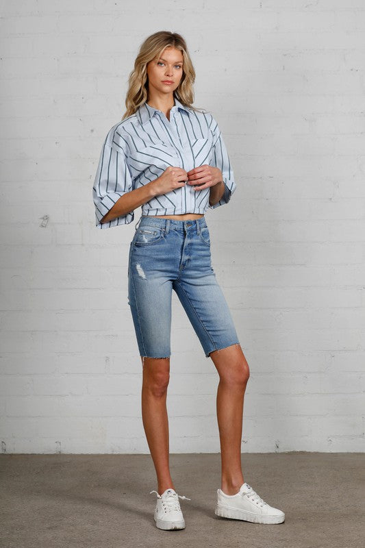 HIGH RISE BIKE SHORTS DARK by Insane Gene | Fleurcouture