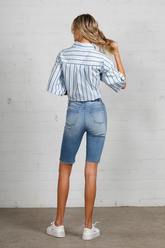 HIGH RISE BIKE SHORTS DARK by Insane Gene | Fleurcouture