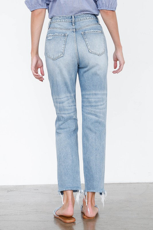 HIGH RISE MOM JEANS LIGHT by Insane Gene | Fleurcouture