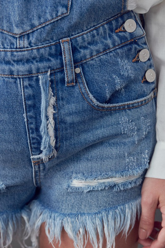 HIGH RISE SHORTALLS MEDIUM by Insane Gene | Fleurcouture