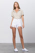 HIGH RISE WHITE SHORTS WHITE XS by Insane Gene | Fleurcouture