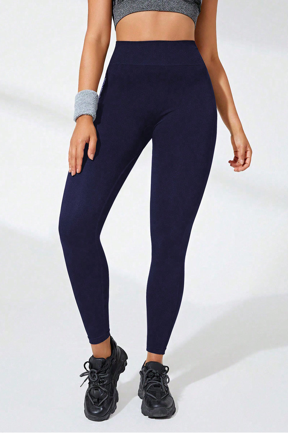High Waist Active Leggings Bottoms by Trendsi | Fleurcouture