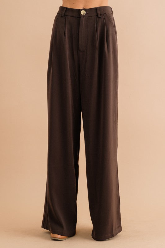 HIGHT WAIST WIDE PANTS by Sweet Generis | Fleurcouture